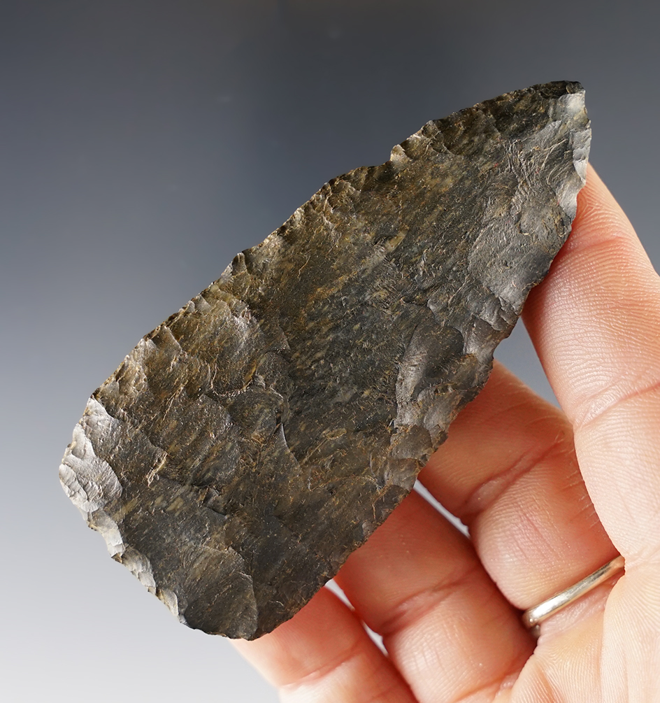 3 1/8" Cache Blade from Coshocton Flint. From the Medina County Cache!
