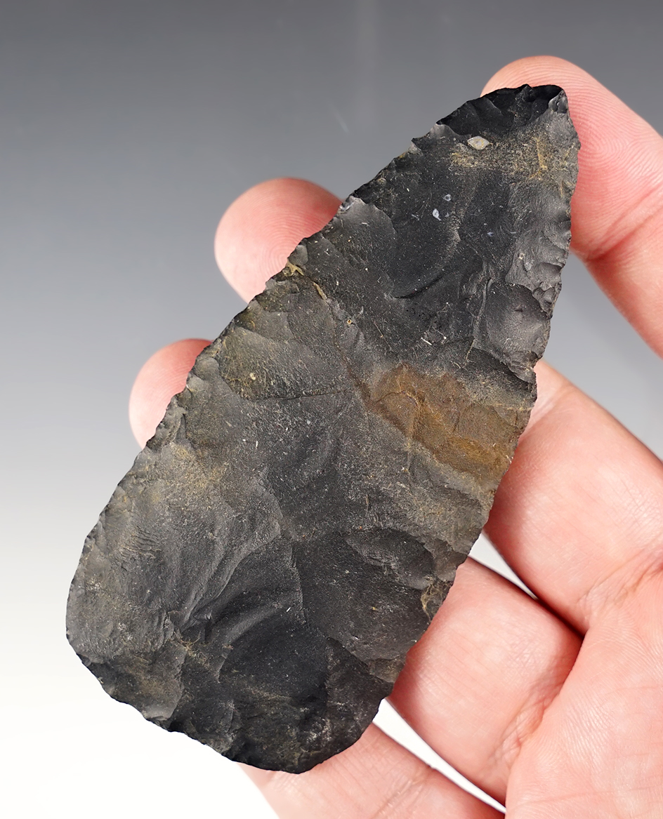 3 13/16" Coshocton Flint Adena Blade found in Ohio.