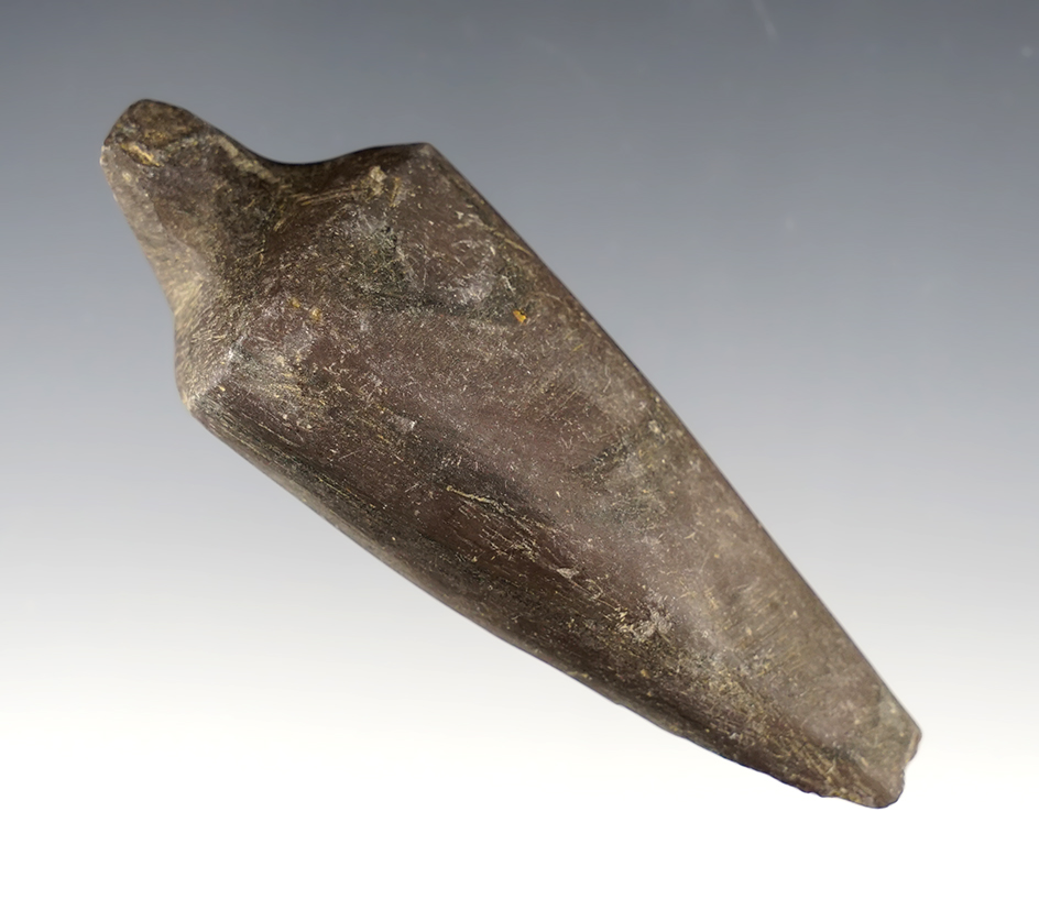 3 1/2" Lizard Effigy found close to Little Hog Creek in Jackson Twp., Allen Co., Ohio.