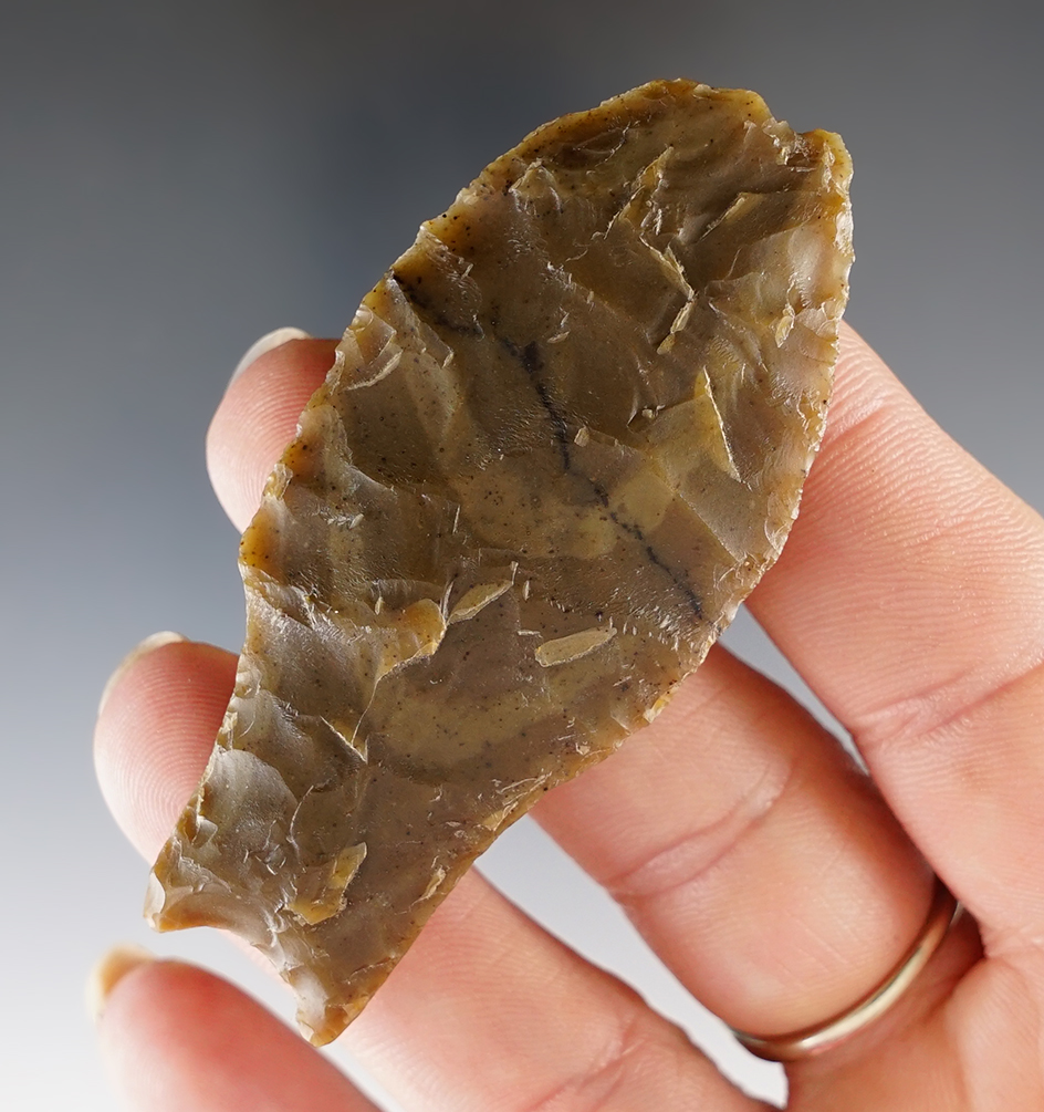 Nice 2 9/6" Hell Gap found in Southwest Texas. Comes with a Bennett COA. Rogers COA.