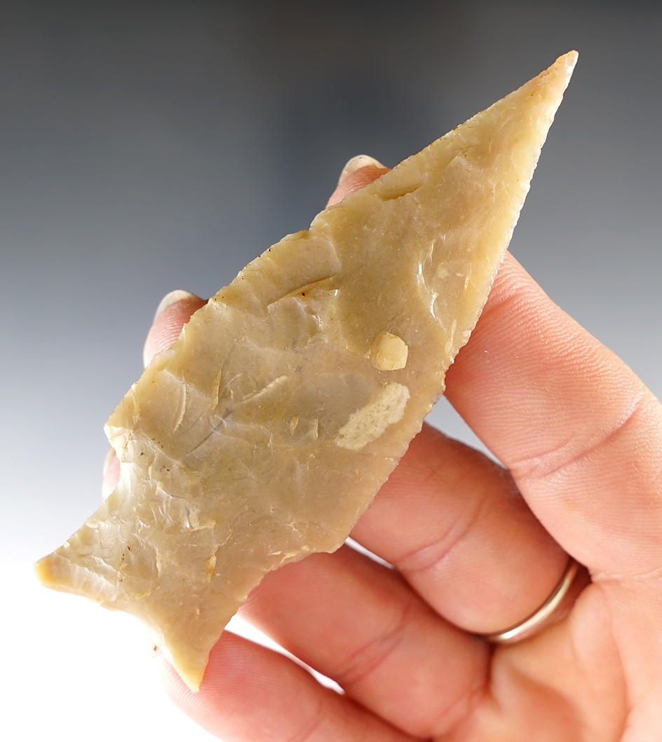 Beautifully made 3 3/8" Zephyr found in Bell Co., Texas. Comes with a Rogers COA.