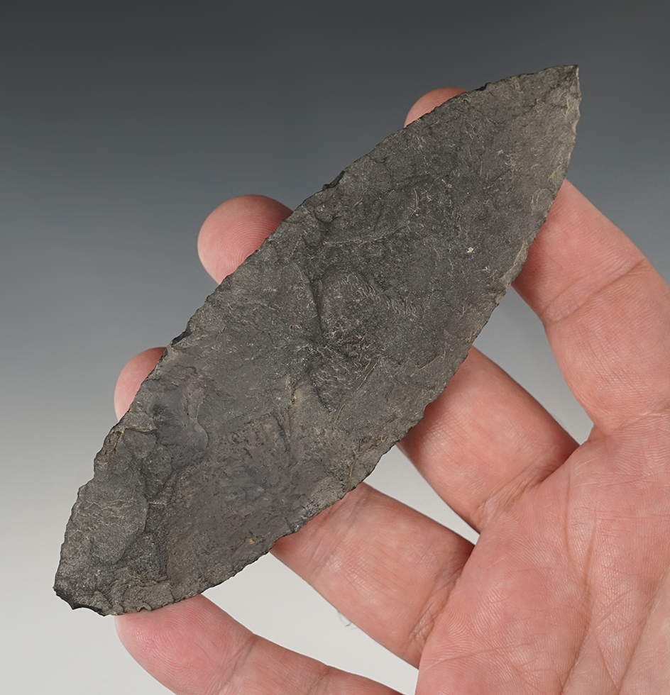 5 3/16" Bi-Pointed Cascade made from Basalt. Found in Franklin Co., Washington.