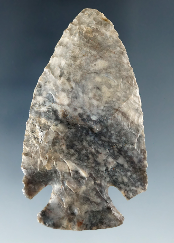 2 13/16" Archaic Cornernotch made from very attractive material found in Indiana.