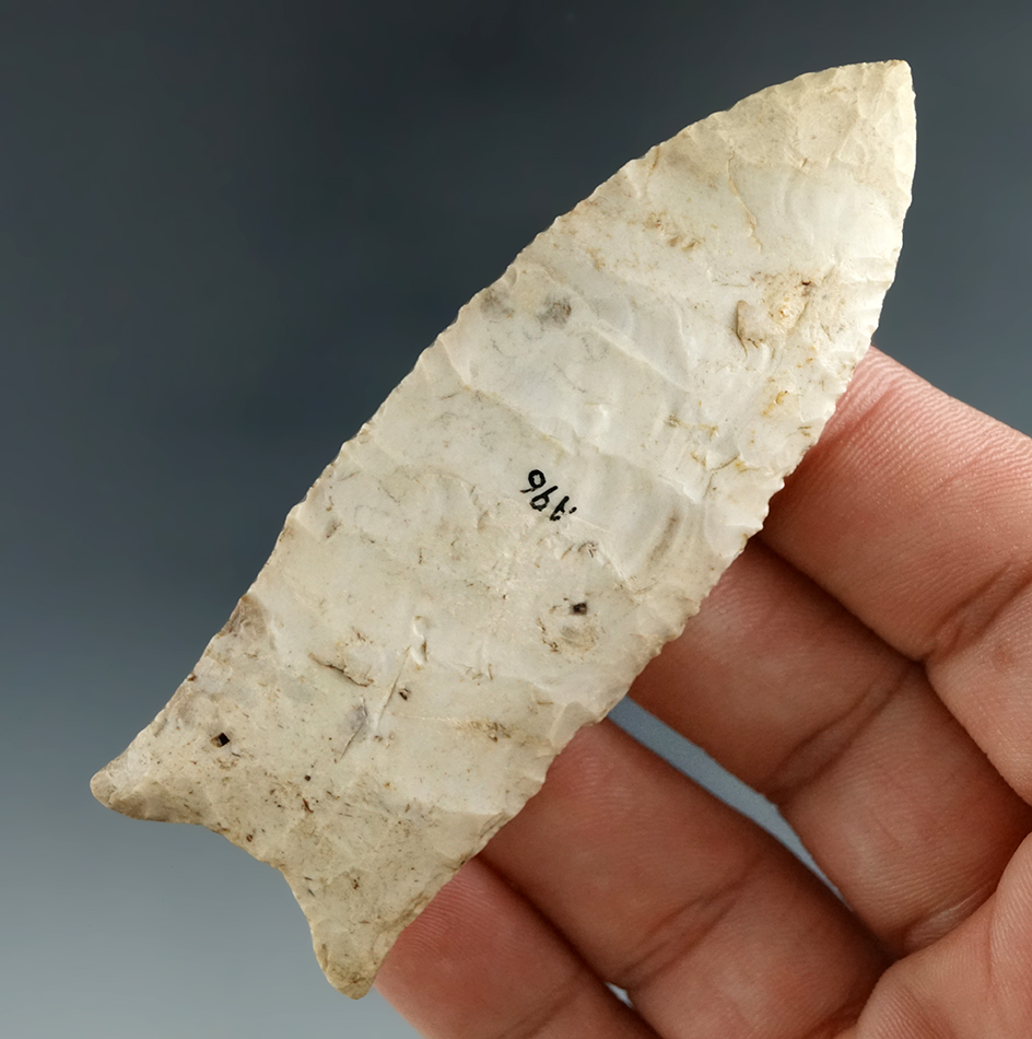 3 1/8" Early Dalton found in Alexander Co., Illinois.