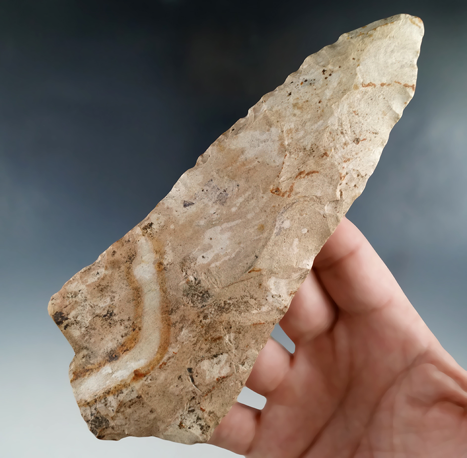 Large 6 1/8" Morrow Mountain Knife found by David Rich in the 1960s in Wayne Co., TN.