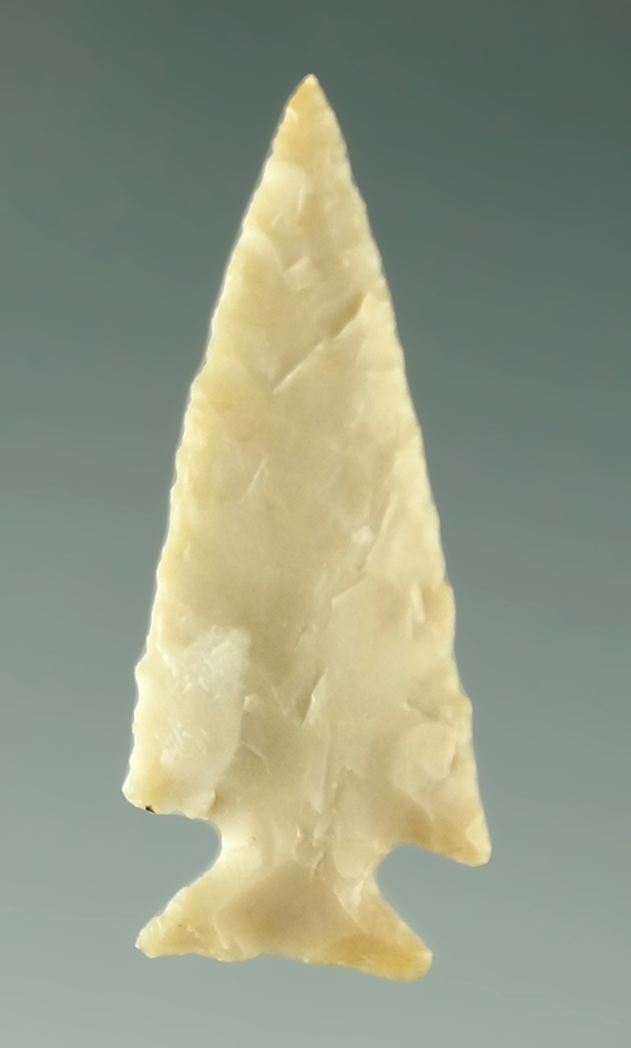 Pictured! 1 1/16" Scallorn that is thin and nicely styled - Texas. Ex. Charles Shewey.  Ex. Museum.