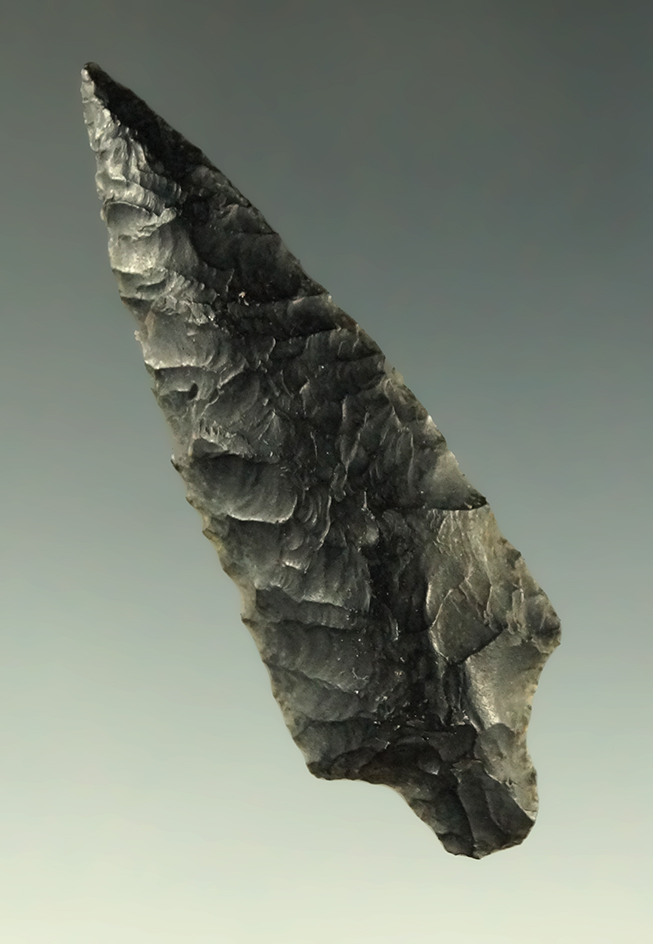 2 3/16" stemmed dart point found near Fort Rock Oregon. Ex. Ivan Brockamp.