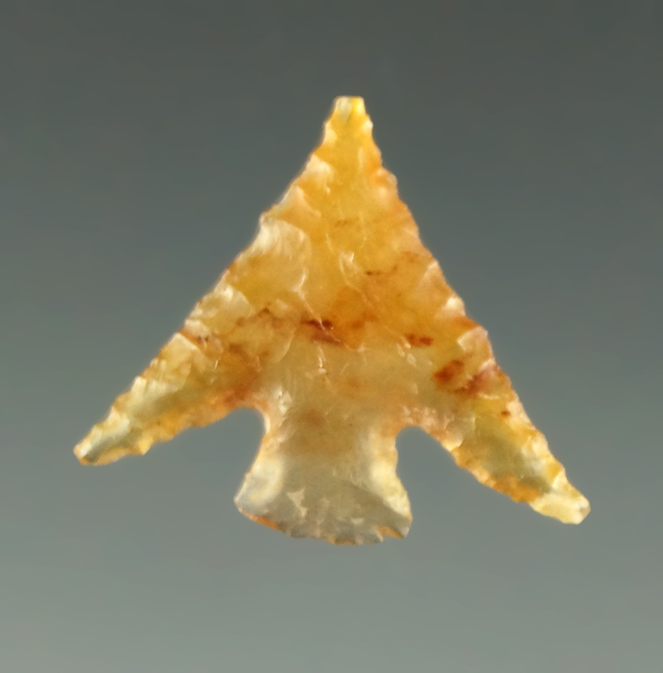 Delicately made 5/8" Columbia Plateau - beautiful highly translucent agate - Columbia River.