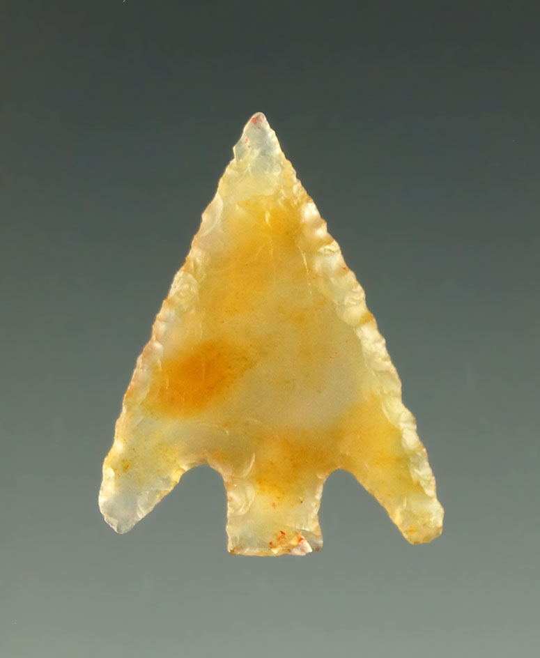 15/16" Columbia Plateau made from highly translucent clear and gold agate - Columbia River.