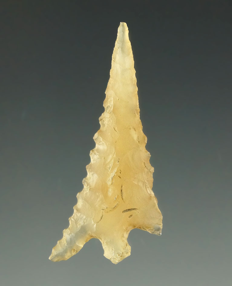 Nicely serrated 1 1/4" Columbia Plateau found in Washington.