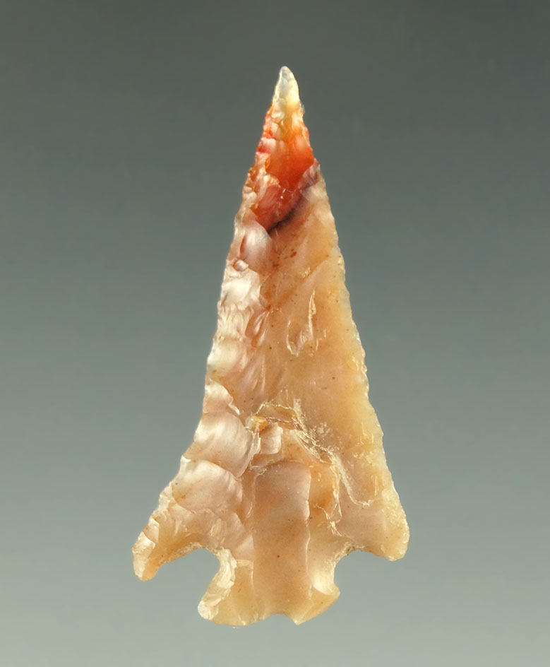 1 5/16" Columbia Plateau split-stem made from attractive material found in Washington.