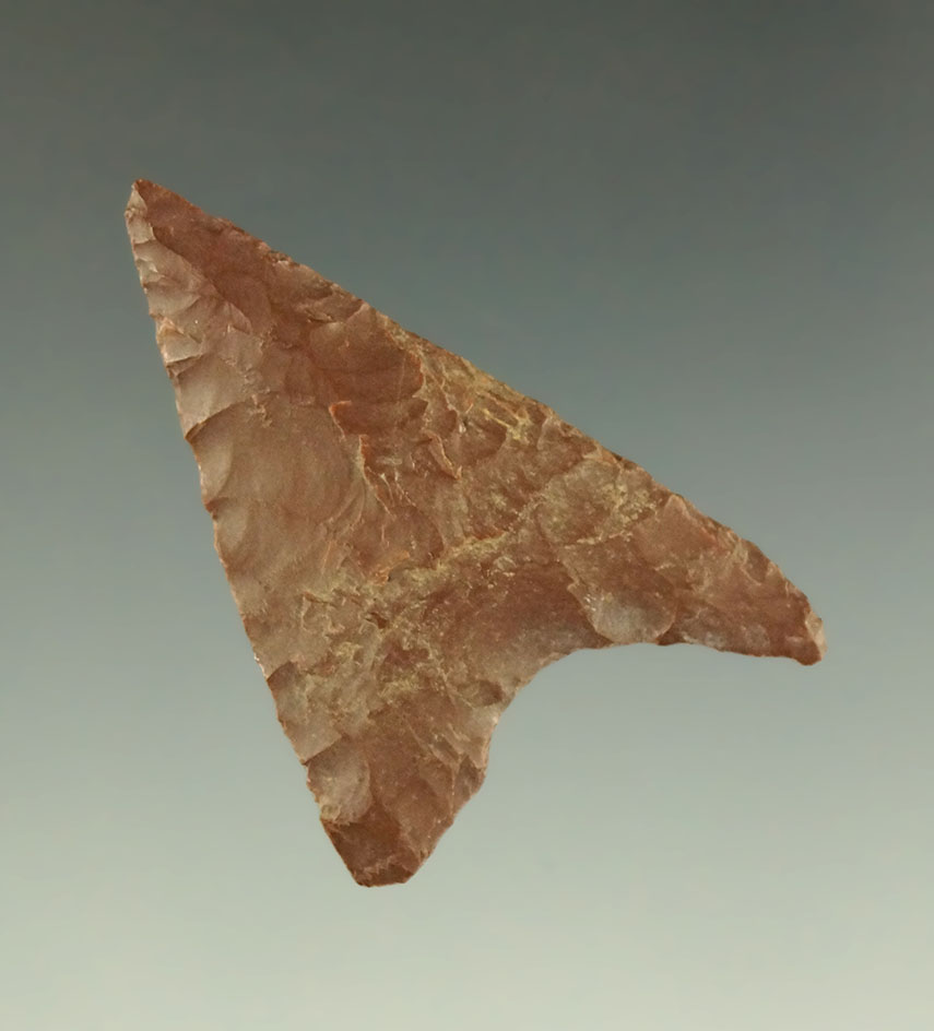 1 1/2" Gunther Triangular - Pacific Northwest. Ex. Charlie Shewey collection. Museum COA.