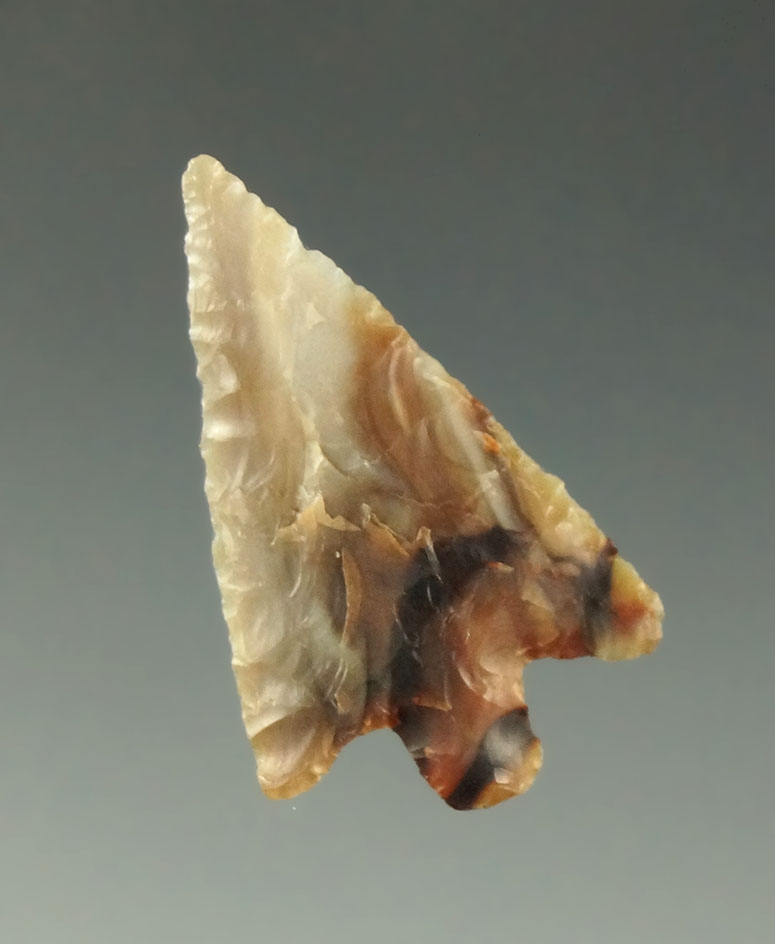 1 3/16" Wallula Gap made from agate found near the Columbia River in the early 1900s. Very nice!