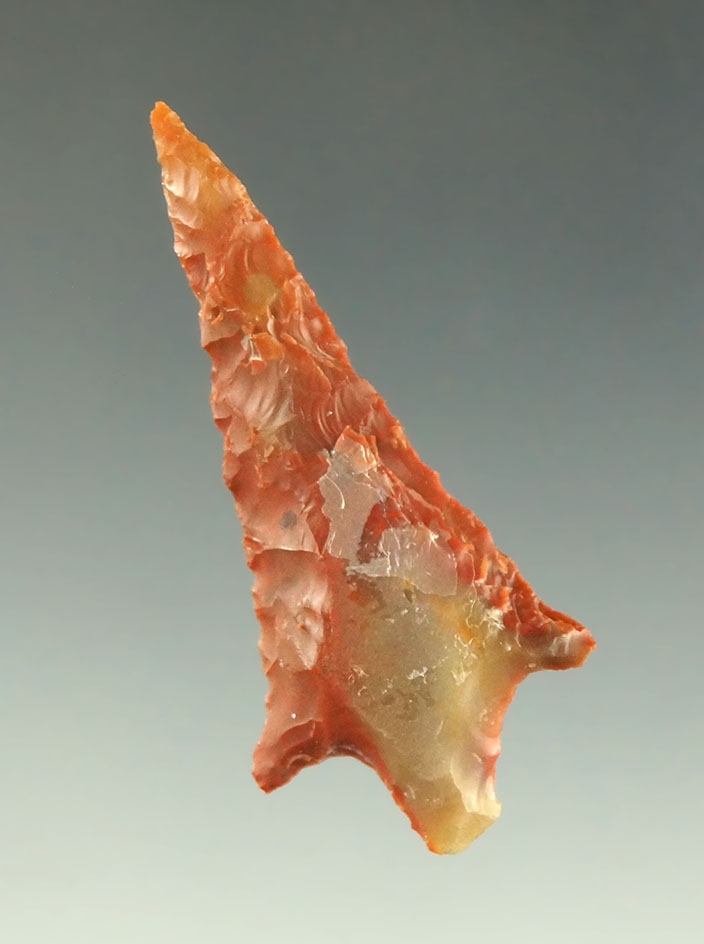 1 13/16" Rabbit Island dart point found near the Columbia River.