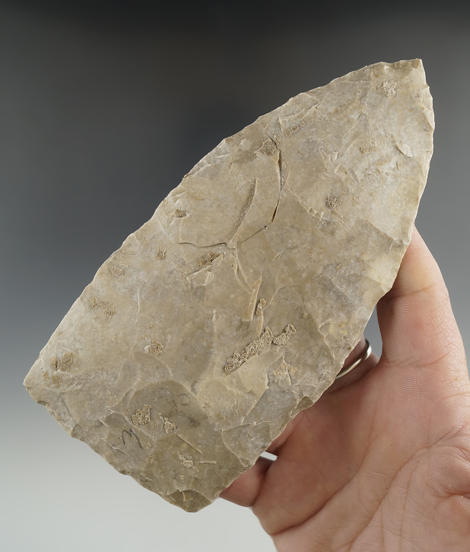 5 1/2" Blade found in Texas. One ding to one side has been reattached.