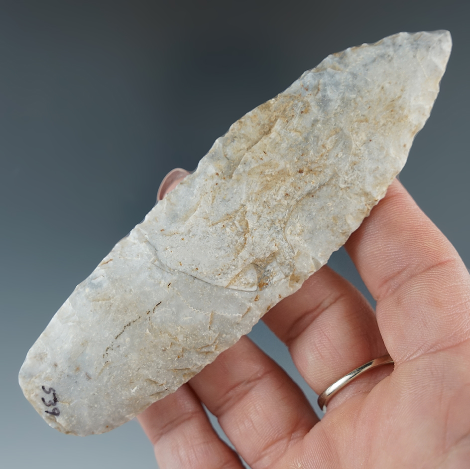 4 1/2" Sedalia Lanceolate found in Cooper Co., Missouri.