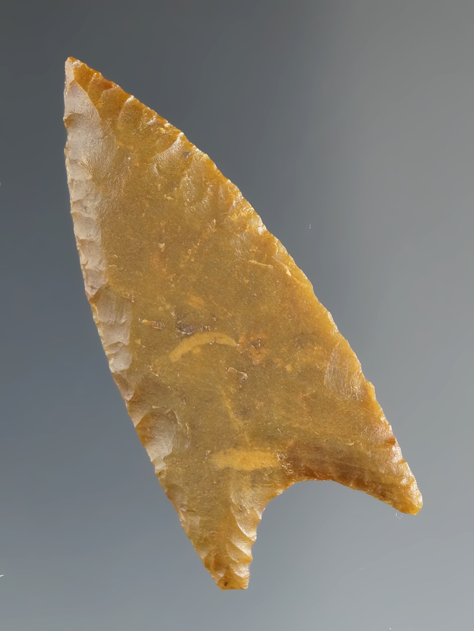 1 7/8" Barber point found in Texas. Comes with Rogers and Bennett COAs.