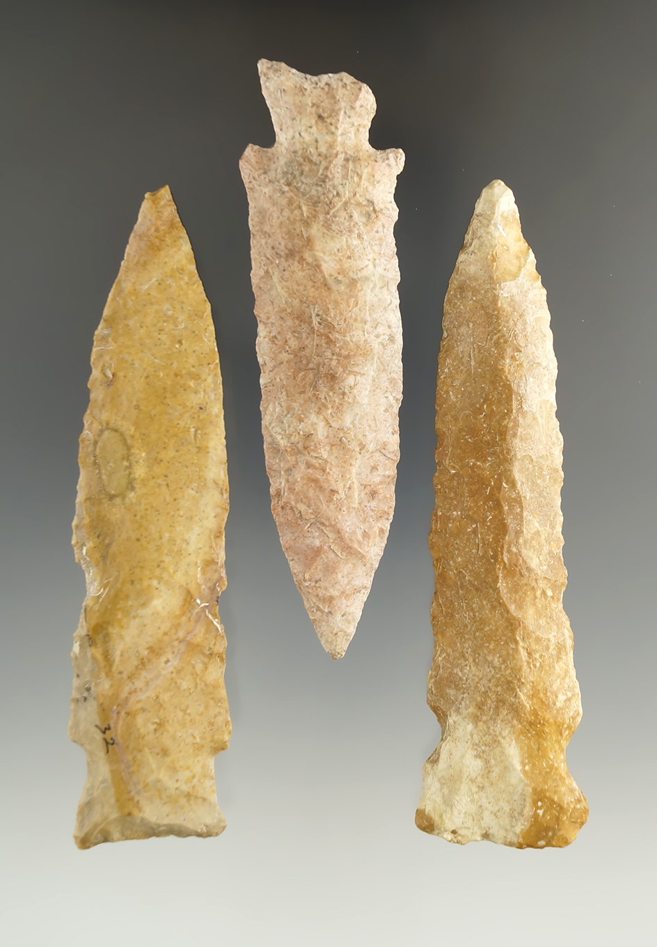 Set of three large Missouri Knives, largest is 4 3/8".