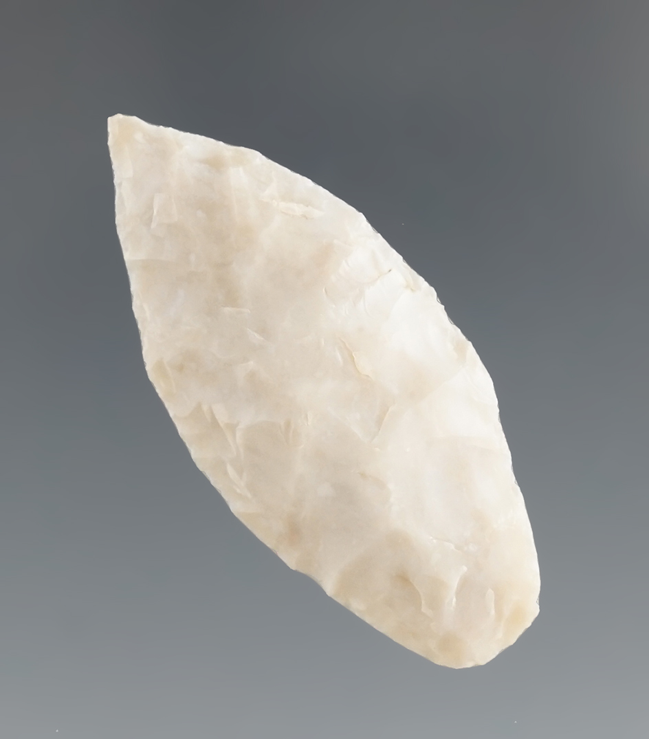 Well styled & nicely flaked 1 9/16" Paleo Spedis found near Priest Rapids, Columbia River, WA.