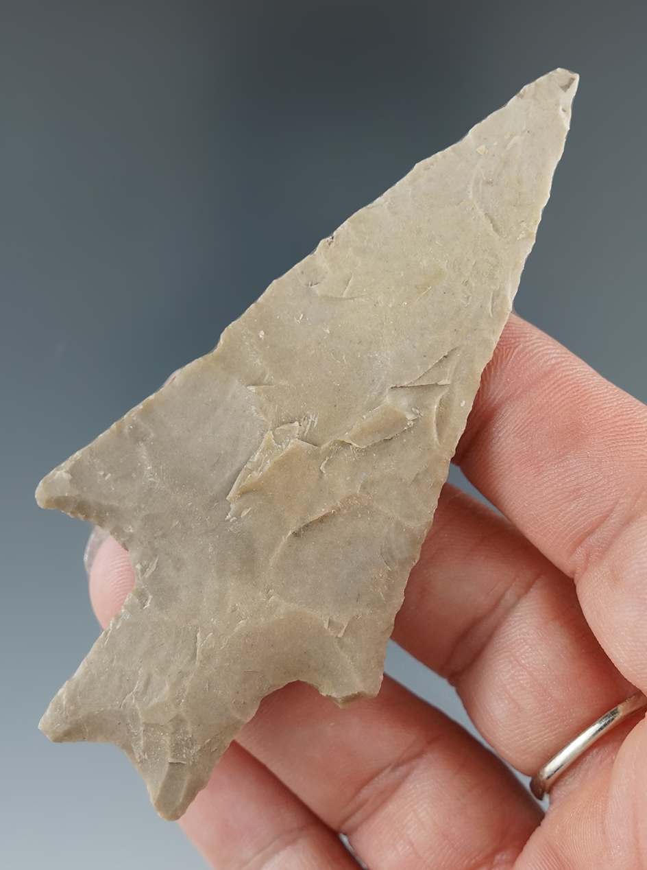 3 7/16" Pedernales point found in Central Texas.