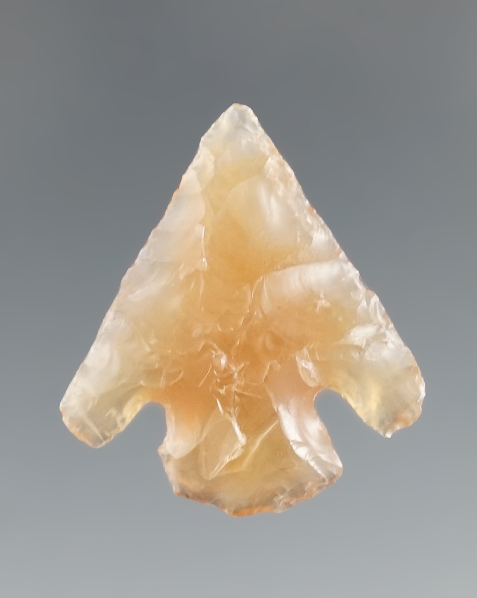 Exceptional! 1 1/8" Hells Canyon - highly translucent amber colored agate - Columbia River.