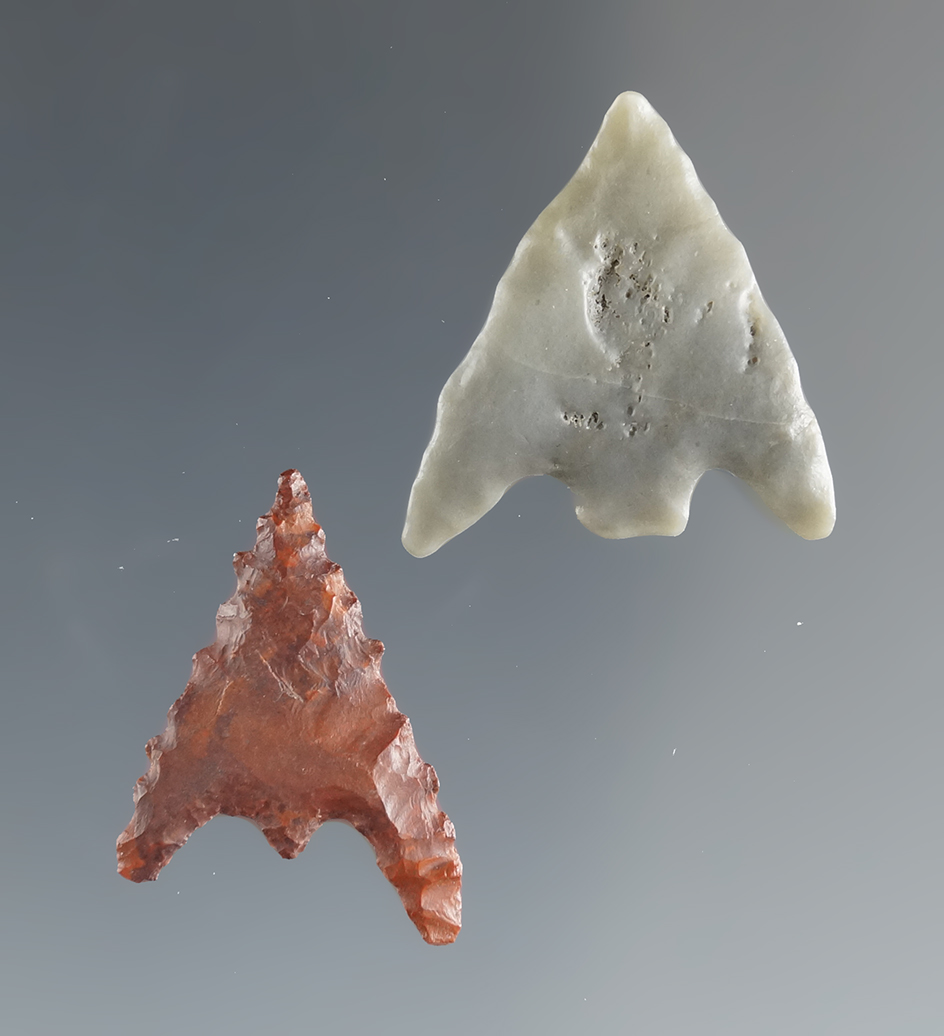 Pair of Gunther points found in southern Oregon, largest is 7/8".