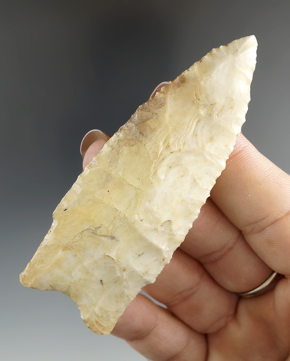 3 5/16" Holland point with some restoration to a side ding - St. Louis Co., Missouri.  COA.