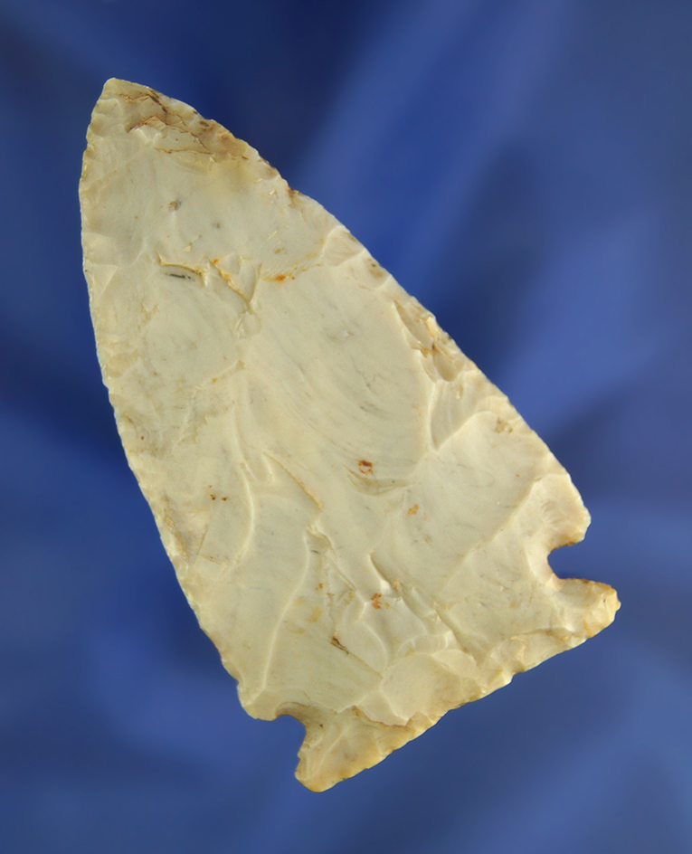 Nicely styled 3 1/8" Flint Ridge Flint Meadowood found in Pickaway Co.,  Ohio.