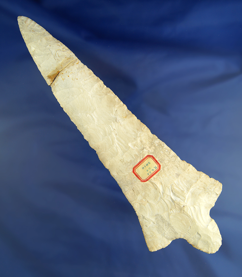 Huge and Thin! 9" paper-thin Adena, Ross Co.,  Ohio glued in two spots . Pictured. Ex. Copeland