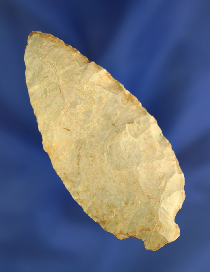 3 1/16" rare style Ovoid Knife that is well patinated and found in Ohio.