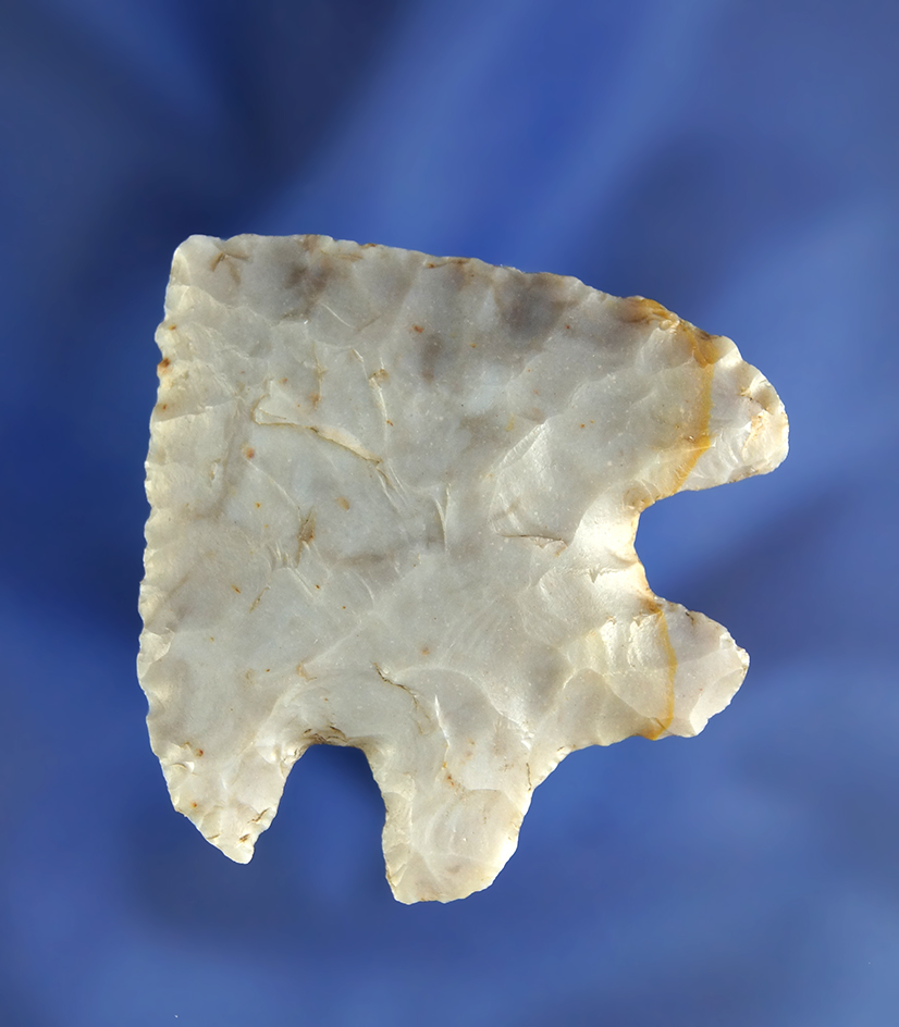 1 15/16" Coshocton Flint Bifurcate found in Fairfield Co.,  Ohio.