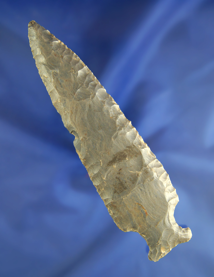 Large 5 3/8" Hopewell Knife found in Scioto Co.,  Ohio.