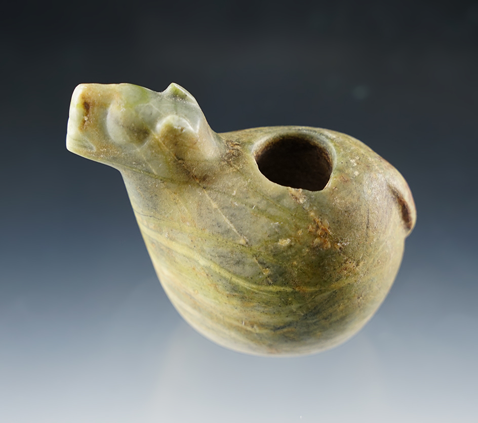 3" Llama Canopa made from a beautiful green Hardstone. Found in Peru.