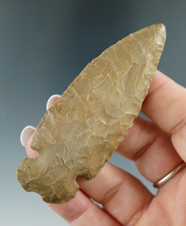 3 3/16" Notched Base Dovetail found in Indiana.