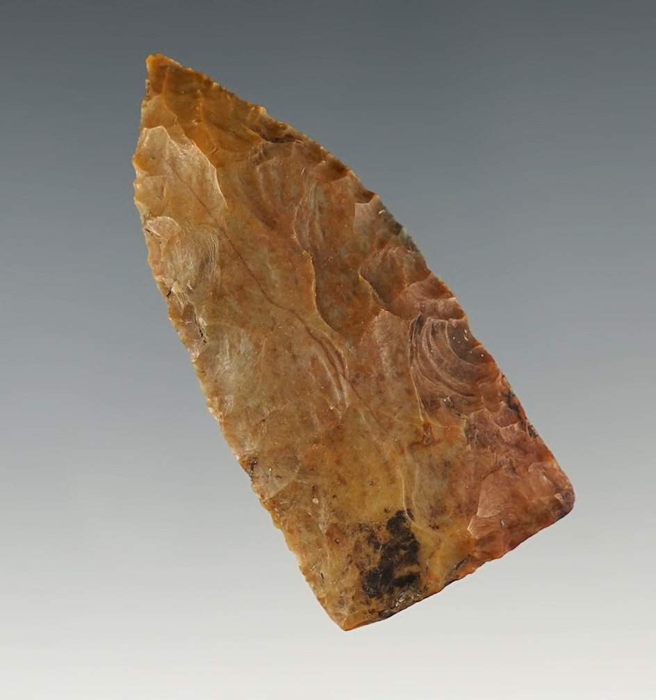 Colorful 2 1/4" Copena found by Jason Stockwell in Colbert Co., Alabama - Tennessee River.