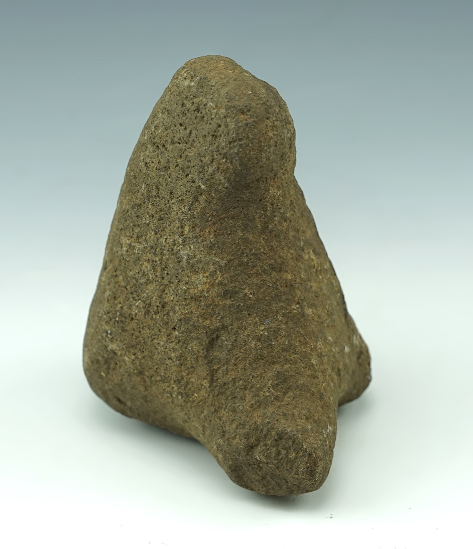 3 1/3" tall Zoomorphic Effigy found at Sauvies Island, Oregon.