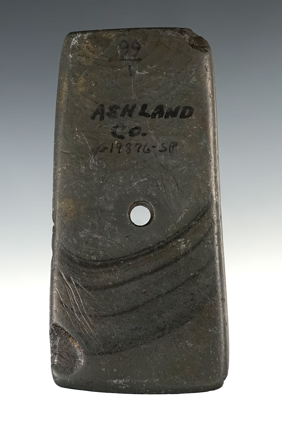 Well patinated 3 5/8" Rectangular Pendant found in Ashalnd Co., Ohio. Pictured!