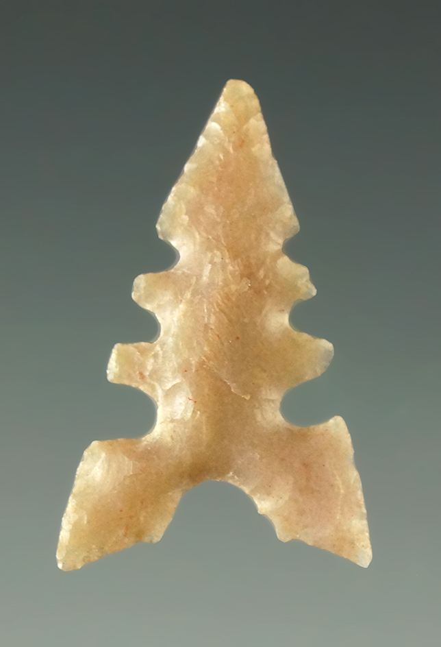 Ex. Museum -Pictured! 7/8" Toyah - Texas. Pictured in Central States Arch. Journal. COA.