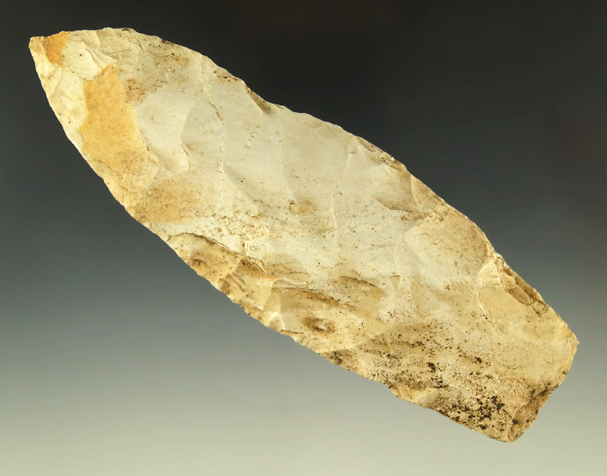 6 1/4" Wadlow Blade - St. Louis County Missouri area made from Burlington chert. Dickey COA.