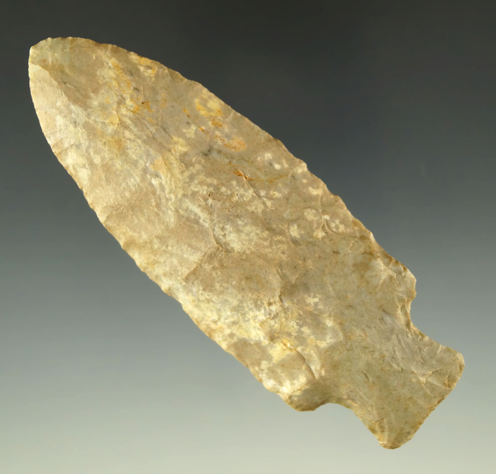 3 13/16" Benton made from Fort Payne chert found in Logan County Kentucky. 2 COA's.