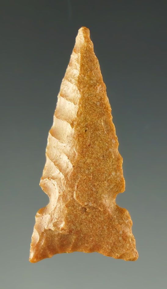 Ex. Museum! Nicely styled 1 1/4" Desert General in excellent condition with very good flaking.