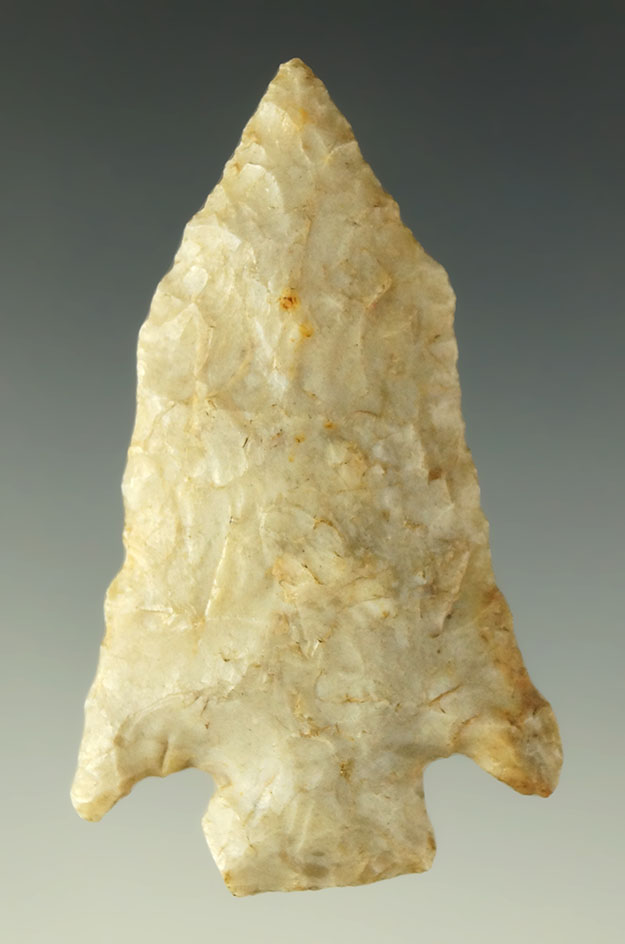 Exceptional style! 2 5/16" Pentagonal point found in Ohio.