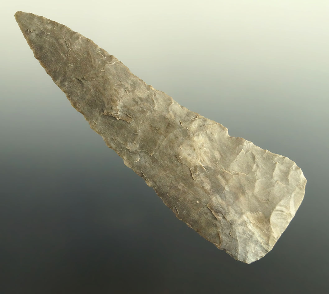 Ex. Museum!  4 5/8" nicely flaked Blade found in Texas.