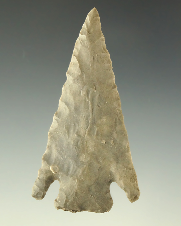 Ex. Museum! 2 5/8" Marshall that is well flaked and nicely styled found in Texas.