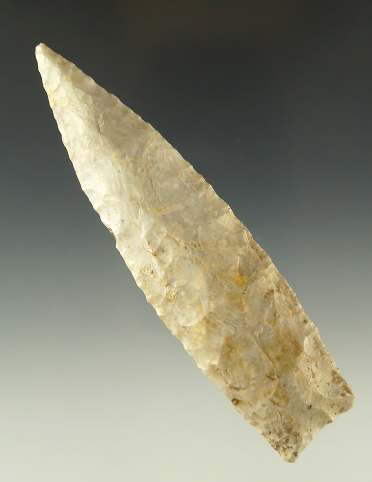 4  3/16" Sedalia - Burlington chert found by Faron Stansberry in, Adair County MO. Perino COA.