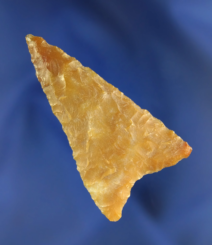 2 1/16" Columbia Mule Ear that is well flaked from attractive material found near Towal Camp.