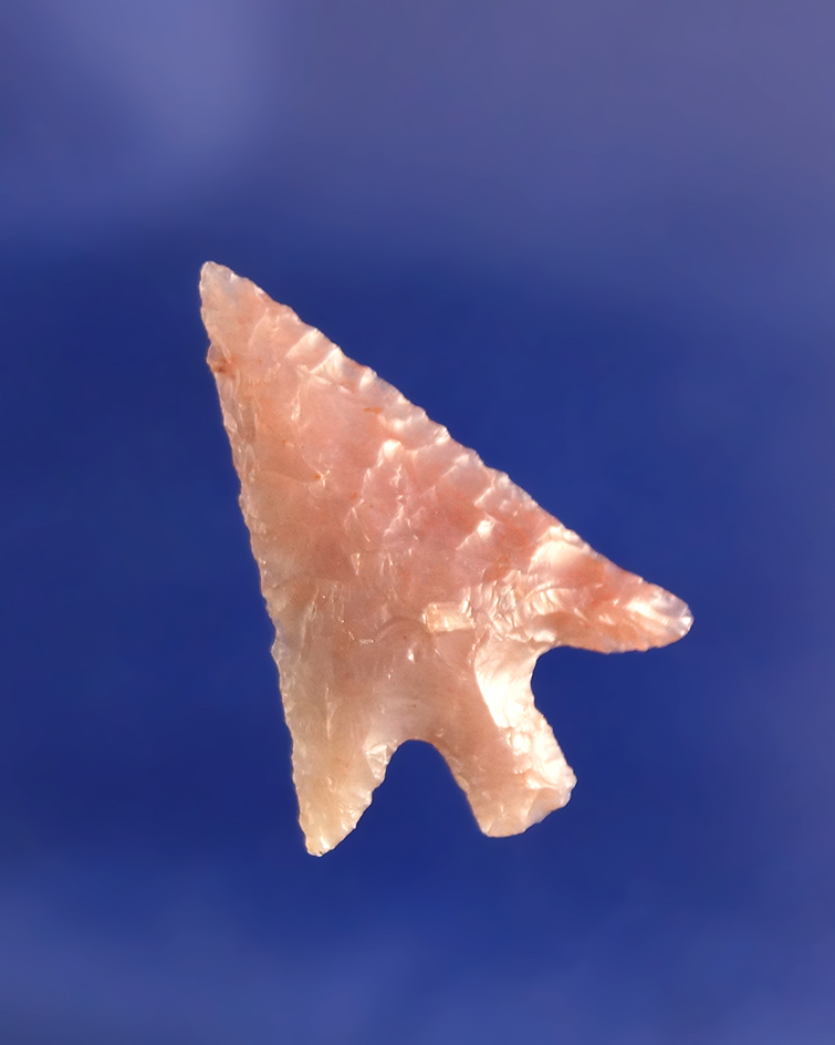 1 1/16" Columbia Plateau made from beautiful pink chalcedony.  Wishram area of the Columbia River.