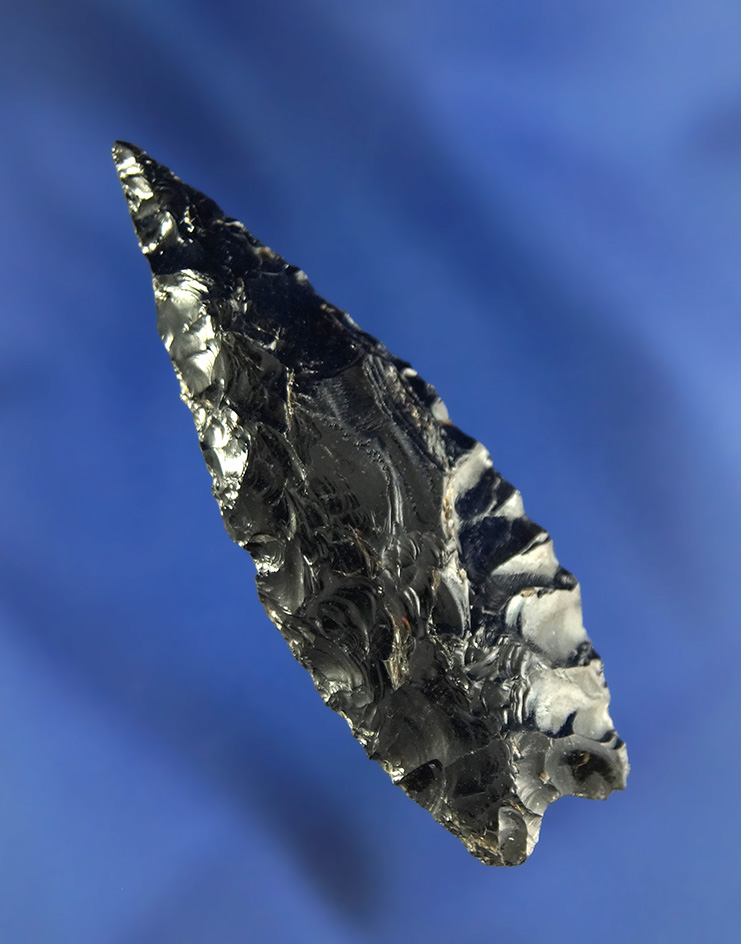 2 1/4" Obsidian Humboldt found in Lake County Oregon.