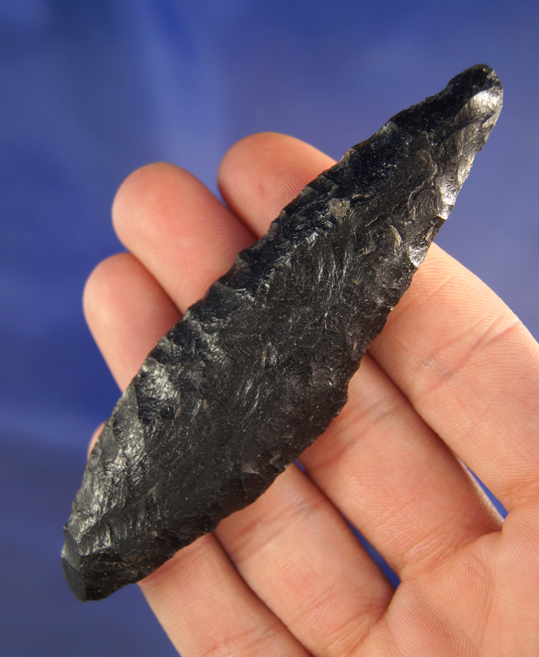 3 3/4" Obsidian Western 4-Way Knife found in Oregon.