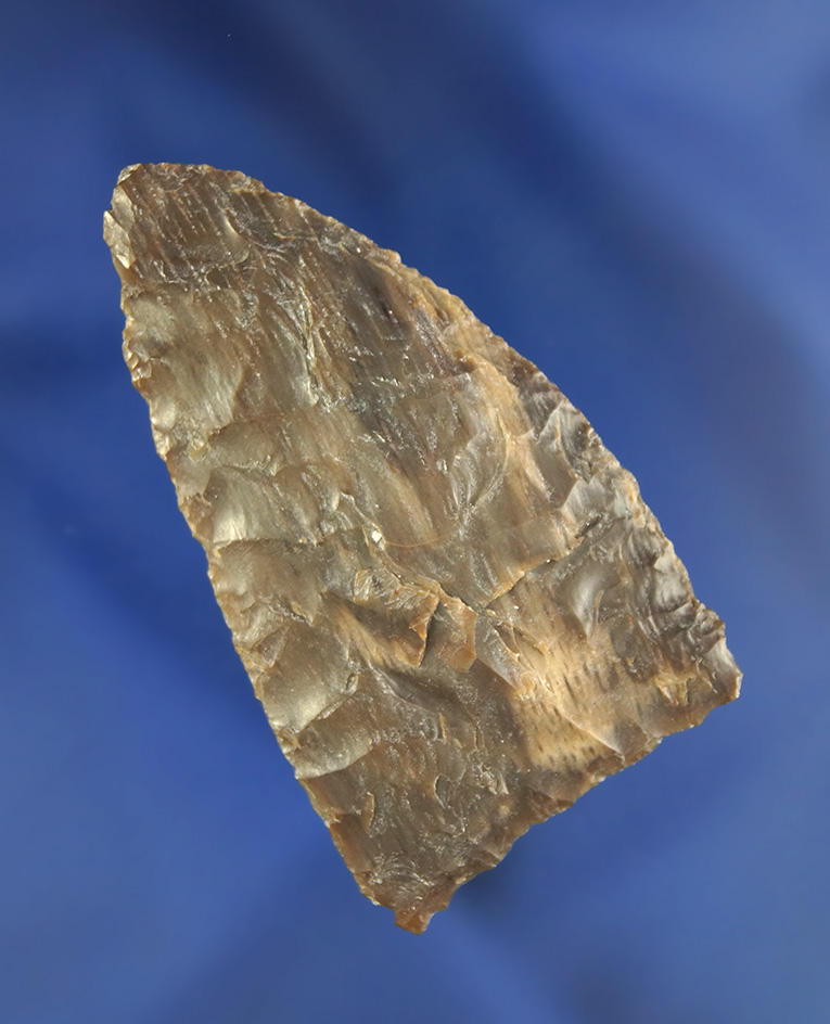 2" Petrified Wood Knife that is thin and nicely flaked found near the Columbia River.